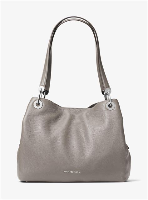 michael kors grey raven bag|raven leather shoulder bag reviews.